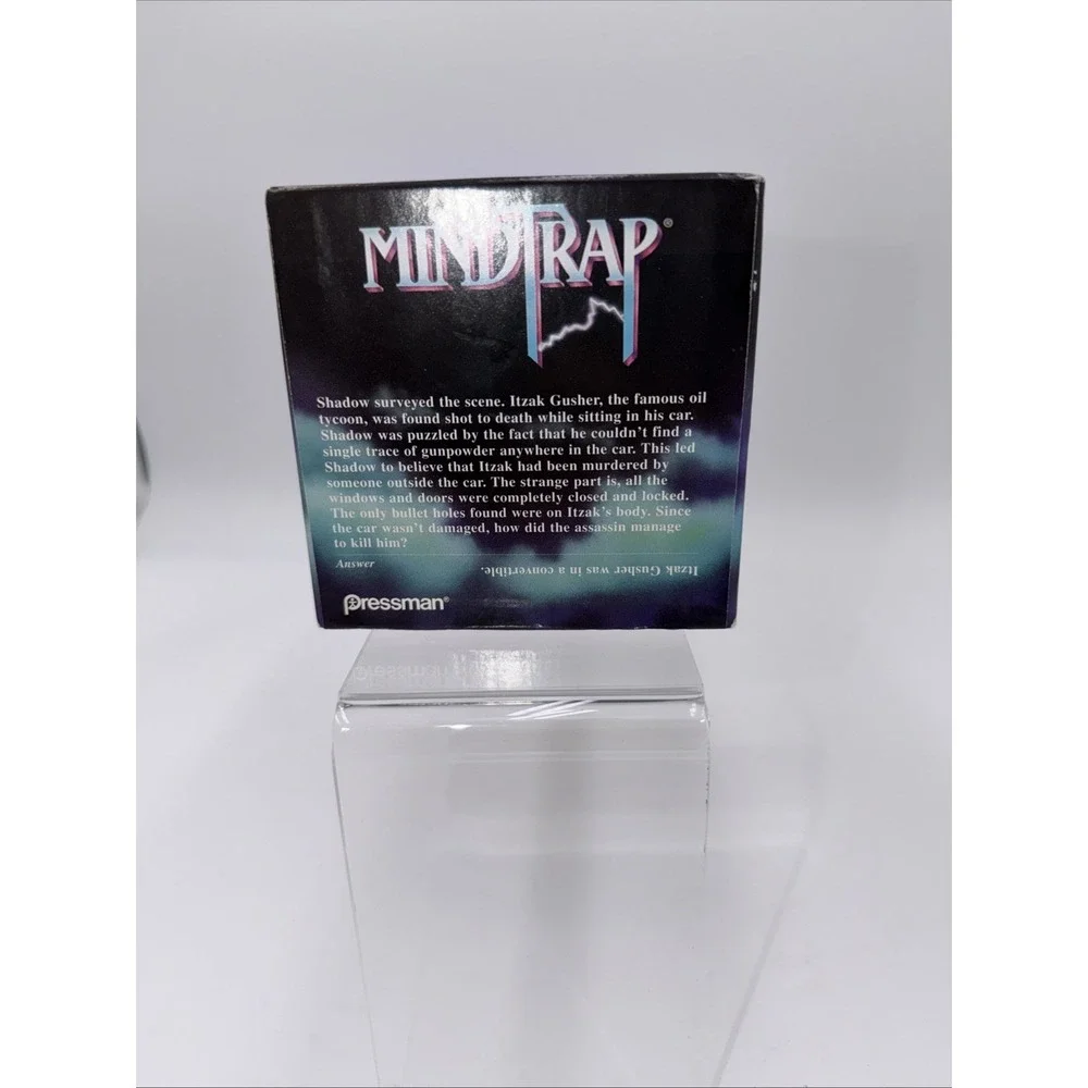 Mindtrap Board Game 1996 Pressman Puzzles Mysteries Open Complete‎